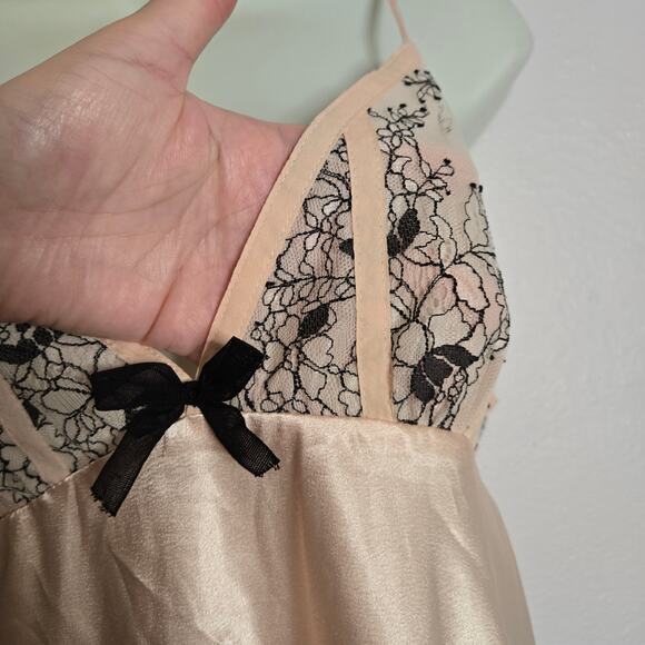 Oscar De La Renta Pink Label Delicate Touch Babydoll Slip Dress Size L Coquette - Picture 5 of 15